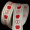 The Ribbon People Ivory and Red Wired Craft Ribbon 1.5" x 27 Yards